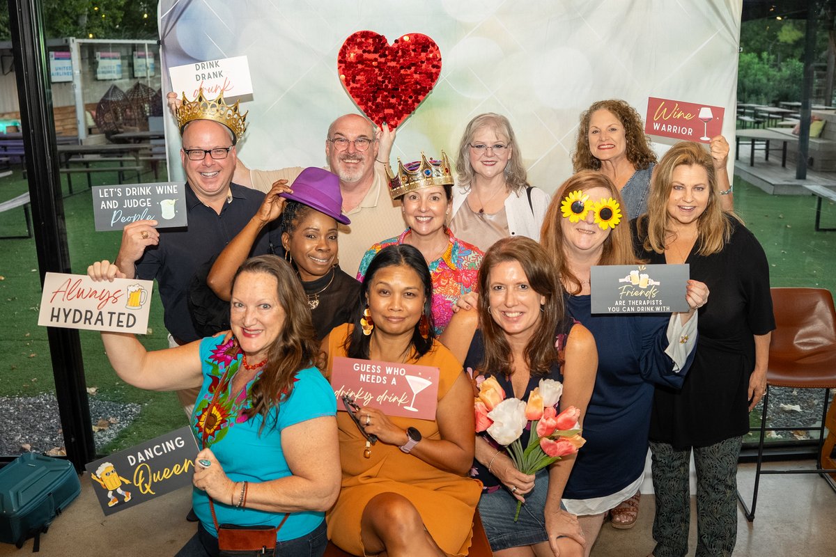theheartprogram's tweet photo. All our guests and, of course, our trainees had a blast at Happy Hour. Many thanks to our Photobooth Underwriters Tanya B. White and Cindy Hart for bring this cherished tradition back each year! https://t.co/1ijnZkRN3p