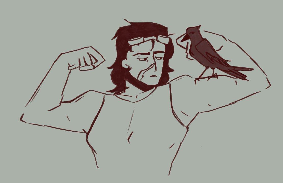aristosachaiwn's tweet photo. i think she’s asking Flick if people are looking #theflight #aimseyfanart https://t.co/Lkvnn3vbHW