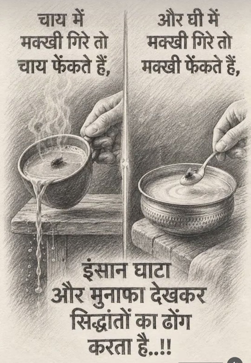 My_NationFirst's tweet photo. मुनाफ़े के हिसाब से बदलती सोच, इंसान के चरित्र की असली तस्वीर दिखाती है। https://t.co/AwqdzRjWa5