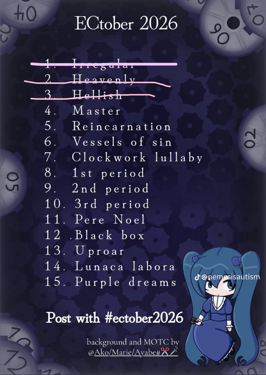 aubyirina's tweet photo. Ectober day 3, Hellish
#ectober2026 #ectwt #evilliouschronicles https://t.co/mIyzWLSuCD