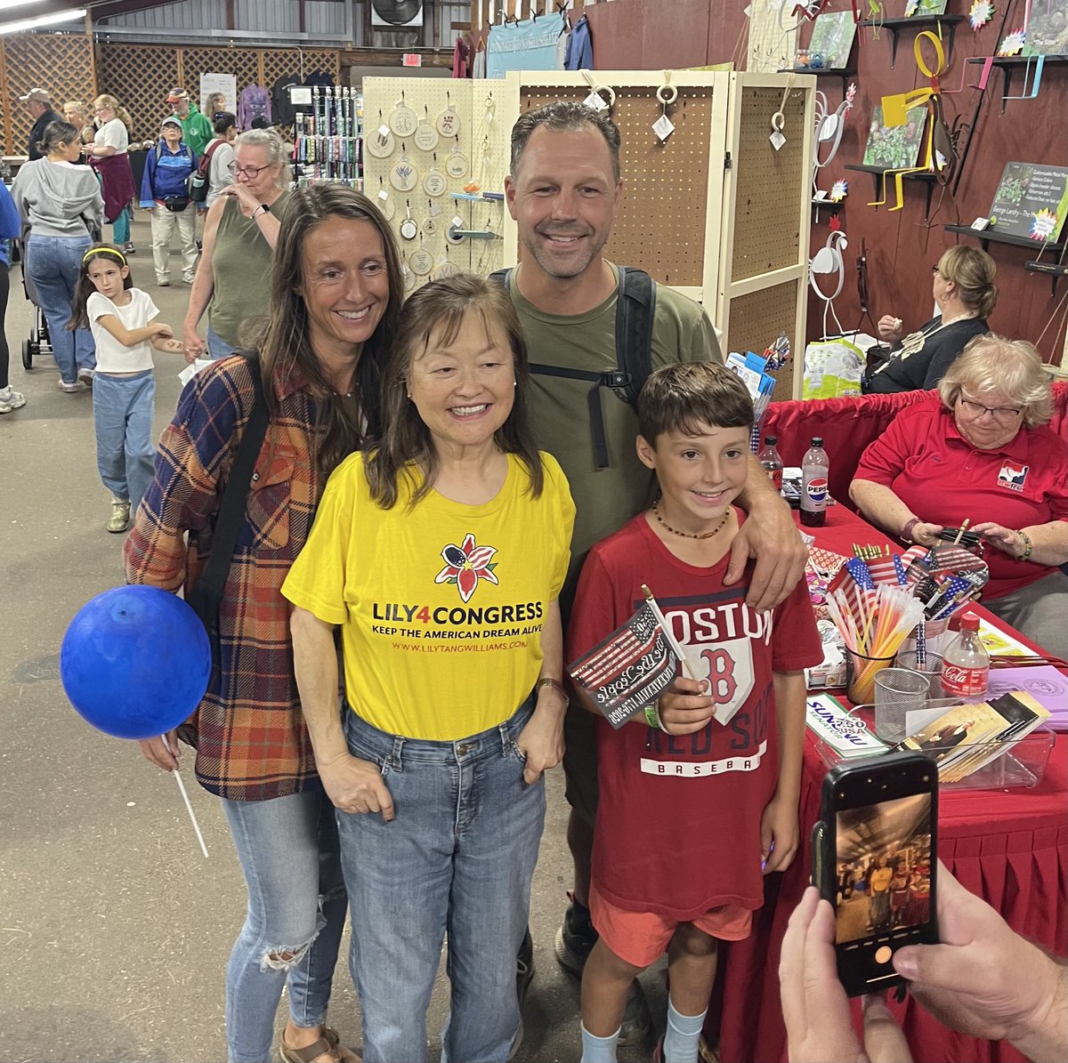 Lily4Liberty's tweet photo. I had a wonderful time yesterday at Deerfield Fair, NH. Thank you for stopping by at the GOP booth (inside Building 3) &amp; greeting me outside. 

I am going to Claremont’s 29th annual festival &amp; Chili Cook-Off today. So many fun things to do in this beautiful fall season. See you! https://t.co/CbmryW7RXX