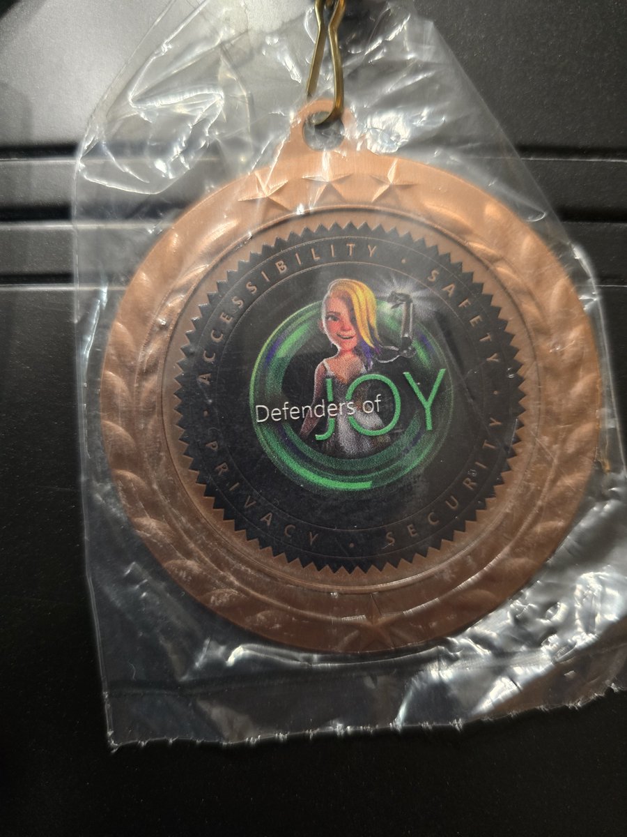 ImOGXboxGamer's tweet photo. Have some very special items to share today. Only internal Microsoft Management usually know about or have. Defenders of Joy medals 🏅 
#xbox #ogx #ogxboxgamer https://t.co/LiWHOfk2Vr