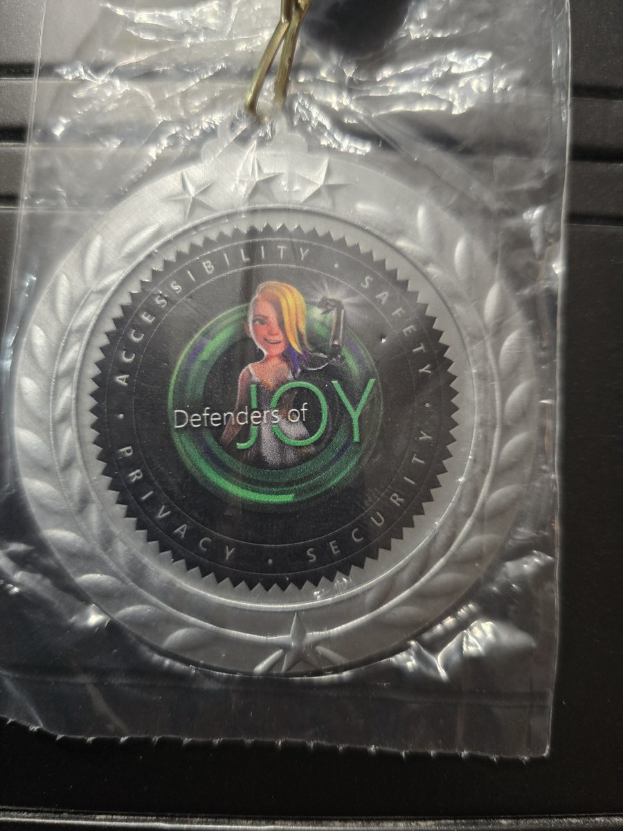 ImOGXboxGamer's tweet photo. Have some very special items to share today. Only internal Microsoft Management usually know about or have. Defenders of Joy medals 🏅 
#xbox #ogx #ogxboxgamer https://t.co/LiWHOfk2Vr