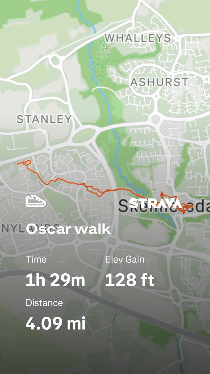 bloomfield44's tweet photo. Check out my walk on Strava: https://t.co/9hpCsP7NU6 https://t.co/W9k3boYJul