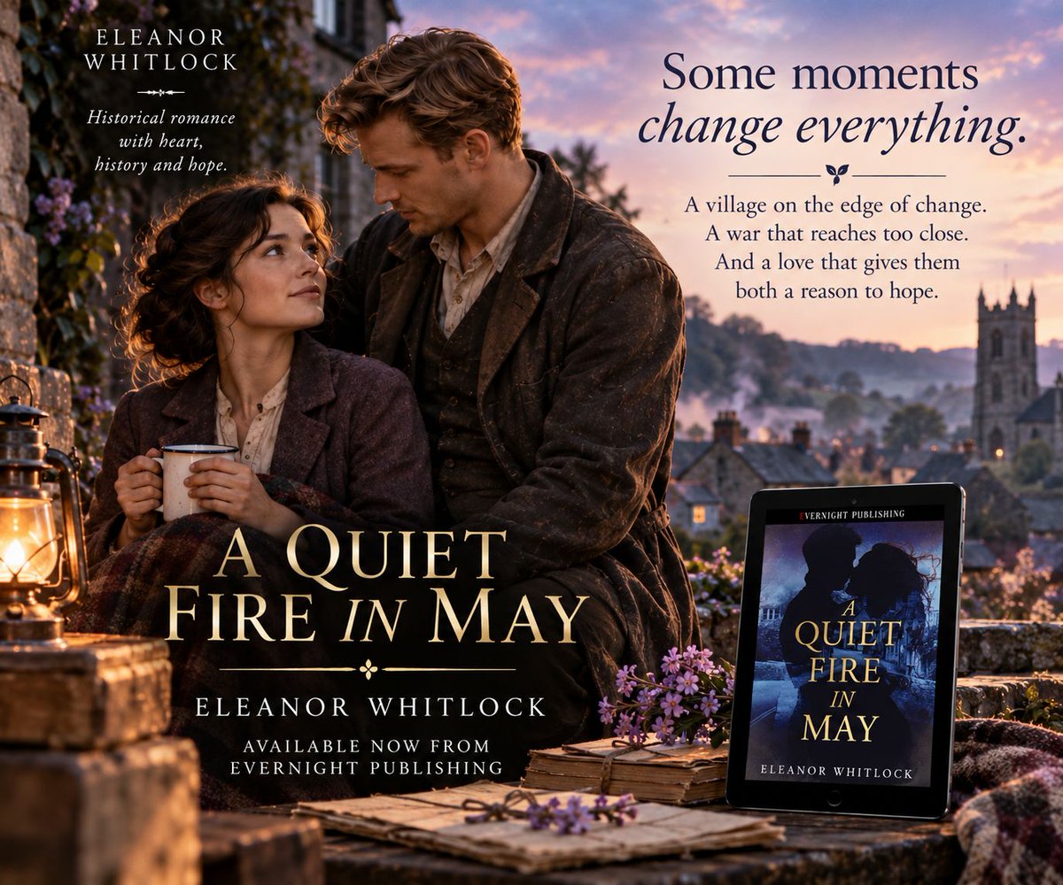 WhitlockRomance's tweet photo. A Quiet Fire in May is out now. ✨

A village on the edge of change.
A woman determined to do what is right.
A love that finds its way in the most unexpected place.
Thank you so much to Evernight Publishing for bringing this story into the world.

#HistoricalRomance #BookRelease https://t.co/lDfuiuU7fA