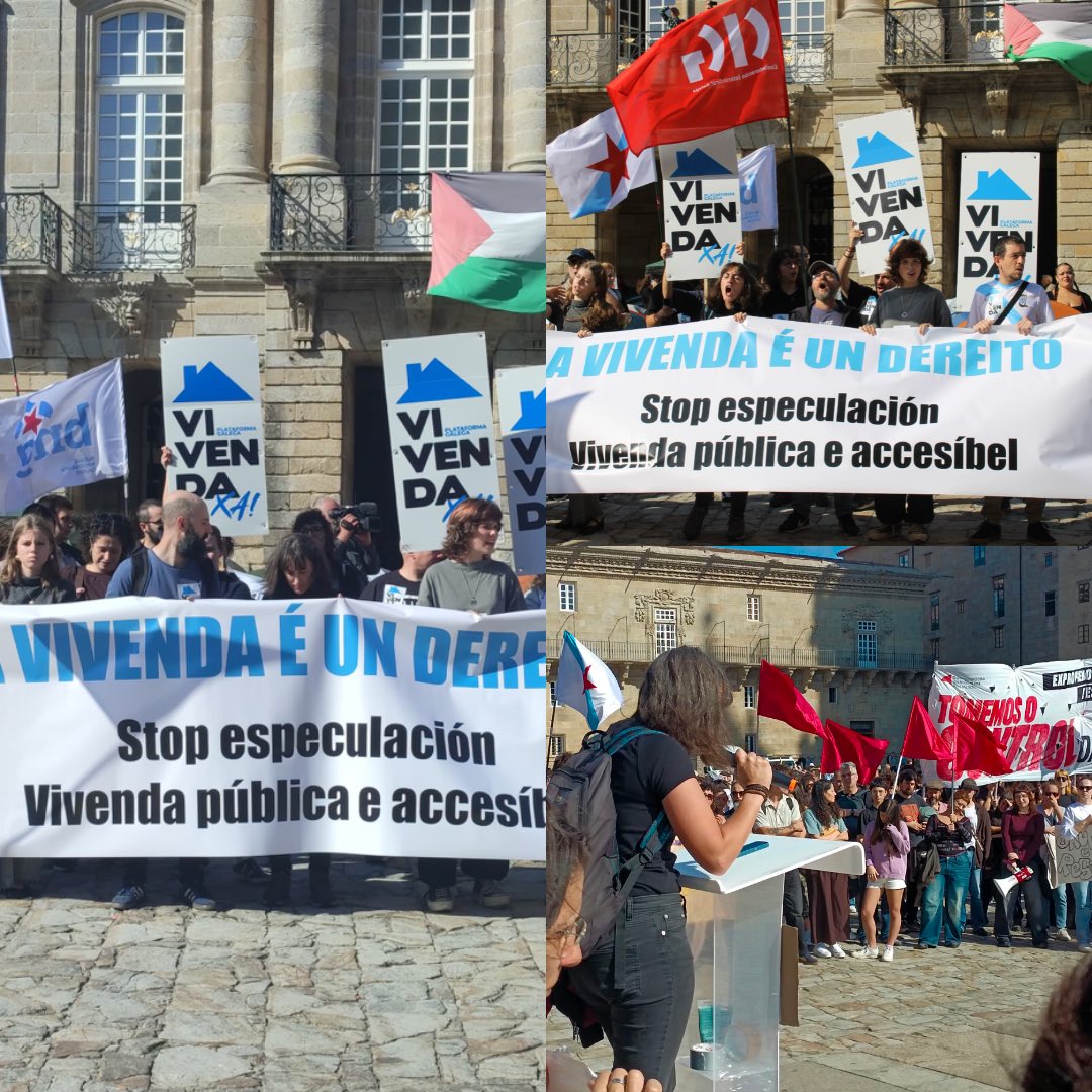 vivendaxa's tweet photo. Hoxe en Compostela demostramos que nadie nos vai calar! Temos o dereito a unha vivenda digna e ímolo lograr! 💪🏽
#Compostela #Vivenda #especulación #Galiza #vivendaxa https://t.co/jqrd1Hu4Jb
