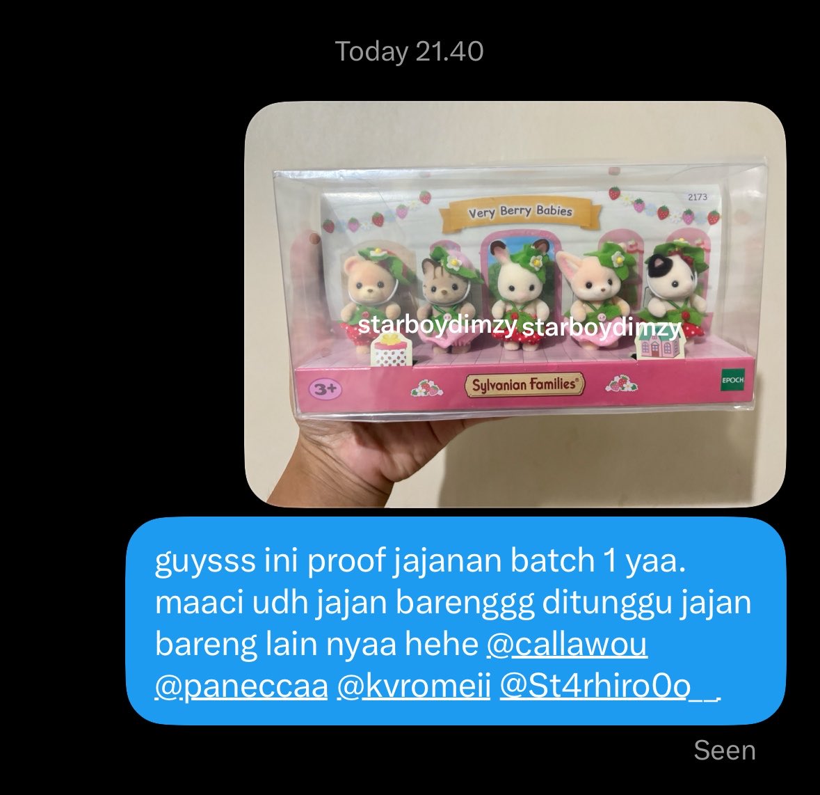 starboydimzy's tweet photo. ✨PROOF OPSHARE BATCH 1 ✨

so happy sharing jajan pertama aku berhasil fullslot dan cuman 1 hari langsung sampai ke rumah hihi

see u di opshare selanjutnya! 🤩🤩 https://t.co/Q28UWoldFi