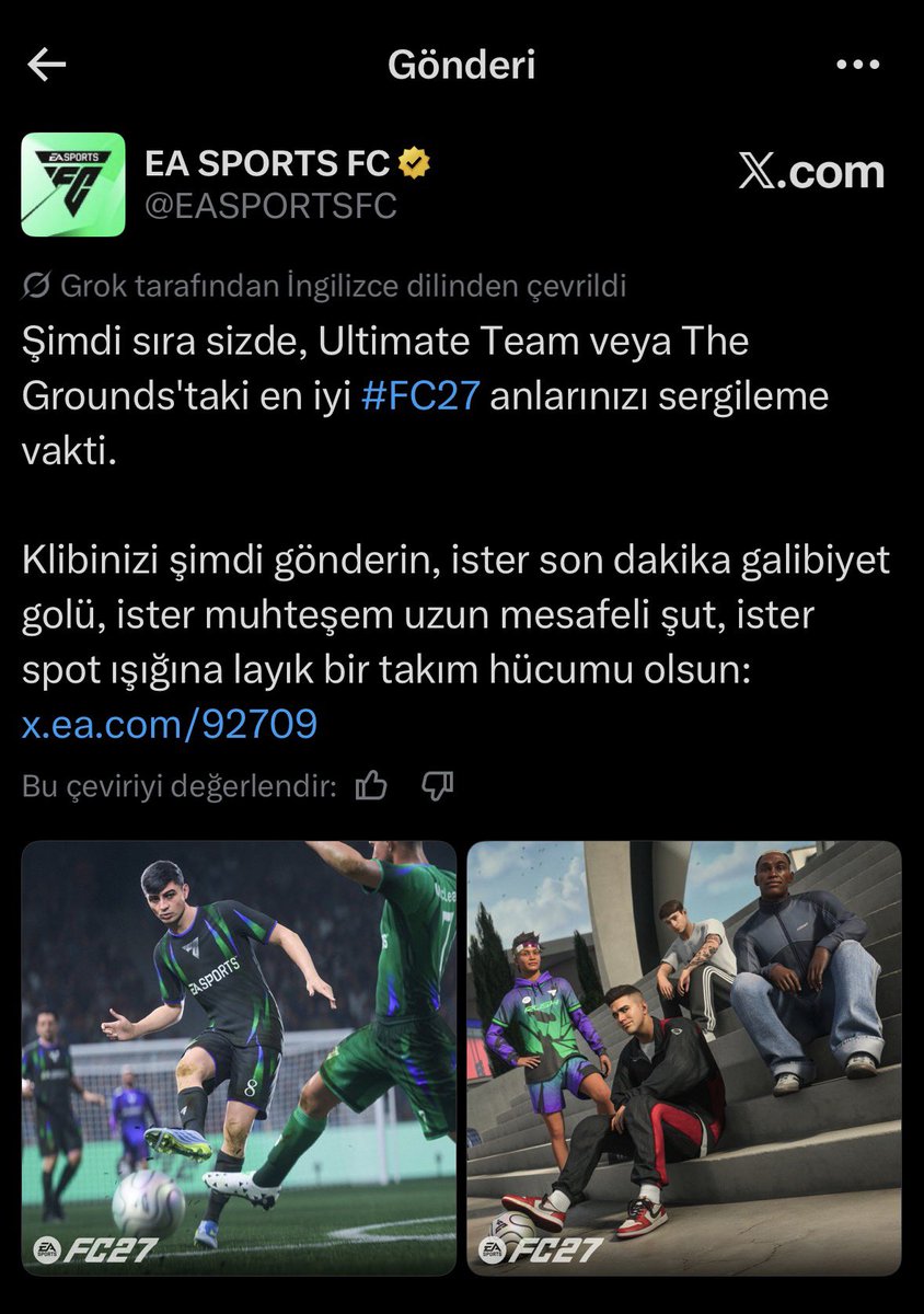 FCRadarTR's tweet photo. EA DEN YENİ GÖNDERİ🔥

Yaşadağınız iyi kötü tüm anları şimdi ea ile paylaşın✅

Ben wl de tokatlanışımı paylaşıcam😂

#FC27 #FUT https://t.co/cI1ijnm5wn