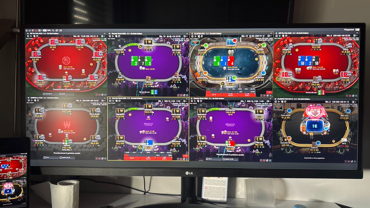 diegoordr's tweet photo. nunca lo he compartido por aquí, pero hace más de un año me empecé a interesar en la parte estratégica y de estudio del poker

la gente se lo imagina como en las películas, cuando en realidad es un juego de información incompleta en el que puedes tener ventaja si entiendes la matemática que hay detrás

eso es el valor esperado (ev), no importa si esa mano la ganas o la pierdes. importa si, repitiéndola miles de veces, sales por delante

una buena decisión puede salir mal y una mala, bien.

si el edge es real y aguantas la muestra, a largo plazo la suerte deja de mandar

la teoría del poker se parece demasiado a invertir, a emprender y a casi cualquier decisión con incertidumbre

si os gusta el tema, iré compartiendo más aprendizajes y proyectos que tengo en este mundillo
