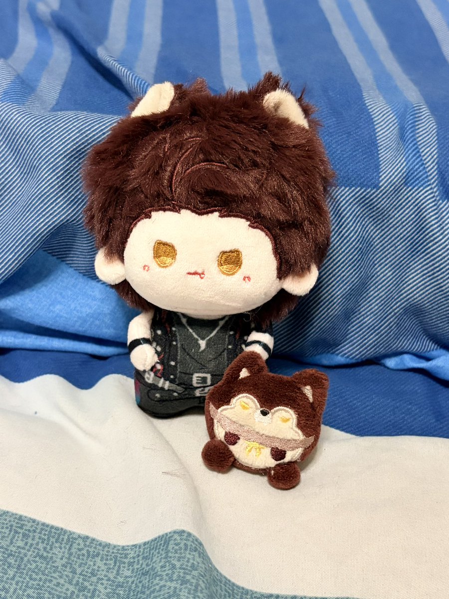 Yun_9098's tweet photo. 買的敖尹同人娃到了
So cute~🐾💕

敖尹是《戀與深空》不可或缺的主要角色之一。

請讓敖尹正常上線成為常駐第六男主角，堅決反對以特別邂逅或NPC形式回歸，反對任何建模以及人設、角色故事的更改。

#ValkoIs6thLI 
#ValkoIsLoved
#全世界都爱敖尹 https://t.co/YodYPiPNmE
