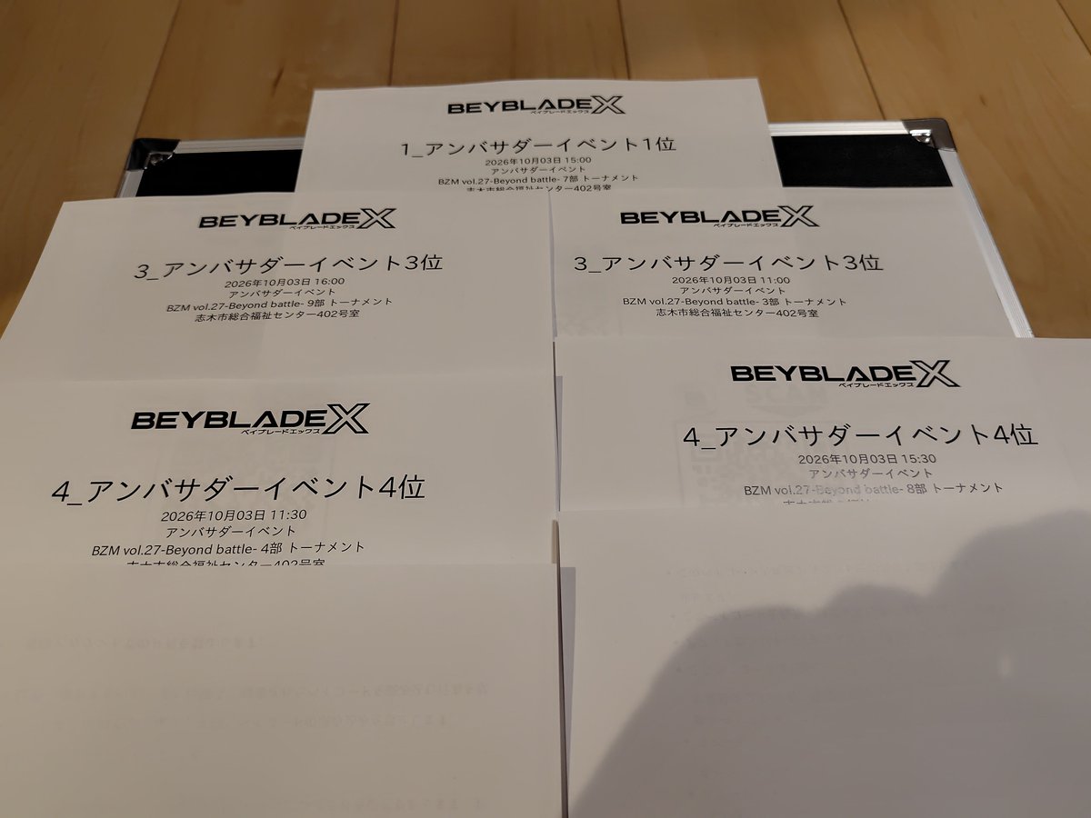 hgmgn77's tweet photo. BZMで11トーナメント&amp;非公式チーム戦とたっぷり楽しんできました！
ミサはBX限定で青フェニックスで🥇
三枚刃限定で4位と特殊ルールに強い🫨

私は🥉🥉4位、けいたんたんめんは自律神経乱れで図書室の守り人に。。

さて、来週から左回転を解禁して頑張ります🔥 https://t.co/eaDWsKYNzp