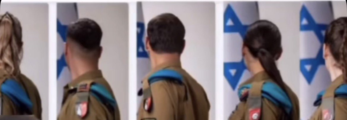 EthanLevins2's tweet photo. New IDF recruits hide their faces in official photos. 

I wonder why the “most moral army” is so afraid to reveal their identities ? https://t.co/HpQDlCUfyJ