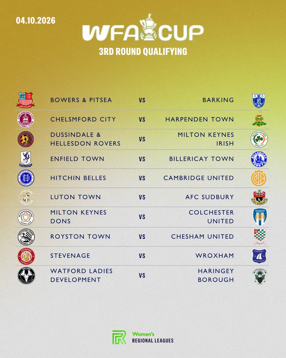 ERWFLe's tweet photo. It’s the 3rd qualifying round of the @WomensFACup this weekend! https://t.co/WUN4XLPT3D