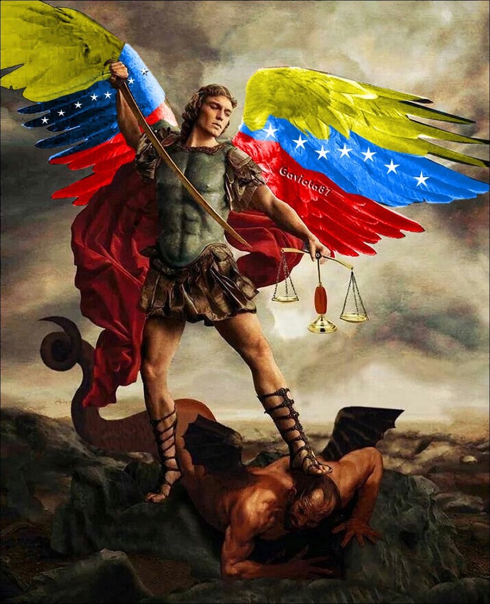 ConexionMaestra's tweet photo. Arcángel Mikael protege con tu escudo y tus alas a los venezolanos. Que tu ejército libere a Venezuela de esté a oeste y de norte a sur. Tu espada corta la oscuridad y renacemos en luz. https://t.co/OcakBF8b0Z