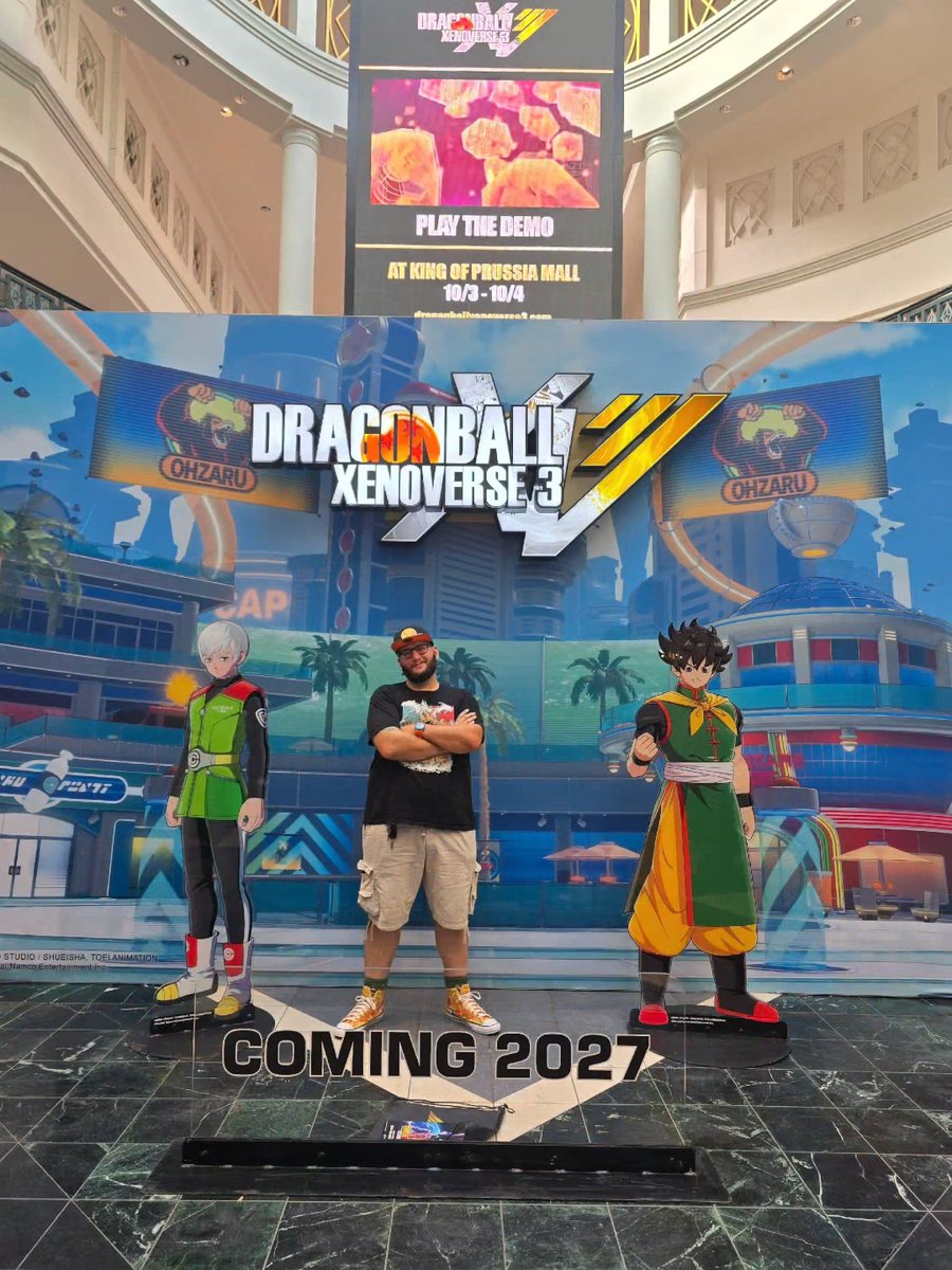 Treevor798's tweet photo. @BandaiNamcoUS 's #DragonBall #Xenoverse3 Road Tour is probably one of the coolest experiences ever. 
The game feels amazing. https://t.co/n1yxP3qATS