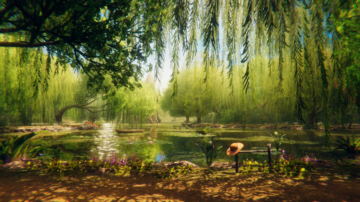 mufii_vr's tweet photo. Easily one of the most peaceful worlds I’ve visited in a while. What are your favorite chill spots in VRC? 🍃

#VRChat #VRC #VRChatPhotography #VRChatWorld #VRChatPhotos #VirtualPhotography #VRChatCommunity #VR https://t.co/S5tkLpLPAd