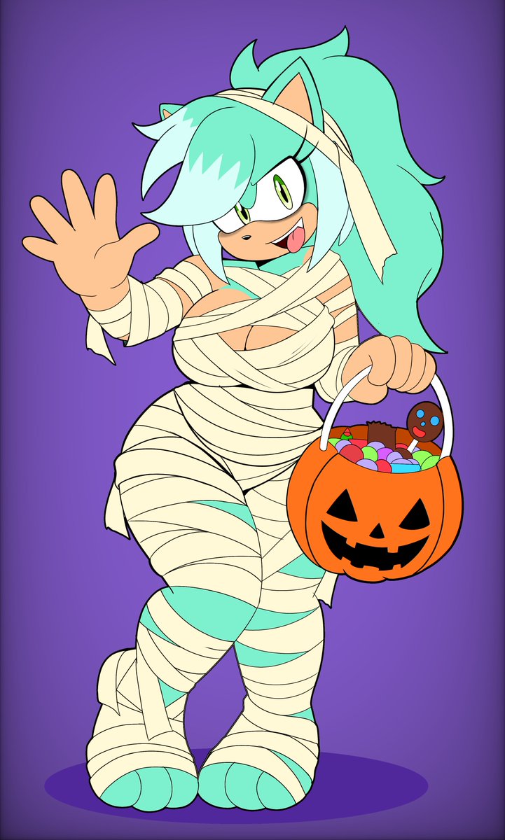jeanart_sfw's tweet photo. Jess the hedgehog dressed as a Mummy 🎃❤️ https://t.co/N6izSEuzbE