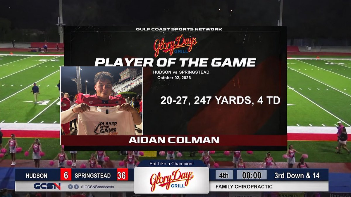 aidanqb_10's tweet photo. I feel extremely blessed to be named player of the game! Great Team Win! 🔥
@CoachTdpuckett @CoachJOdaffer @kwufootball @CoachTravisJoh1 @Steadfootball @Andy_Villamarzo @QBHitList @FrankHynes12 @TheQBEngineer @CoachMKellyWPI @coachjohnNCSA @PrepRedzoneFL @ShawnFi31399406 @SmithInspire @tampafootballFL @JerisMcIntyre @QBUniverseQBU @CoachRobWalden   @coachkhalilp @CoachJoeNieves @UFTLfb @coachcanales @Rivals @247sports @elite11 @SuncoastPreps @hernando_sun @ButteFootball @NechoCarroll