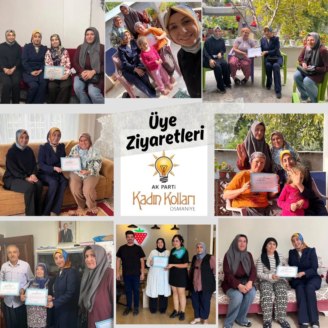 akkdn_osmaniye's tweet photo. 📍 Üye Hane Ziyaretleri

Cumhurbaşkanımız ve Genel Başkanımız Sayın Recep Tayyip Erdoğan’ın güçlü istikametinde, İl Başkanımız Mehmet Sadi Binboğa’nın riyasetinde, İl Kadın Kolları Başkanımız Sultan Okur ve teşkilatımızla birlikte üye hane ziyaretlerimizi sürdürüyoruz. https://t.co/LkJiVSgWVs