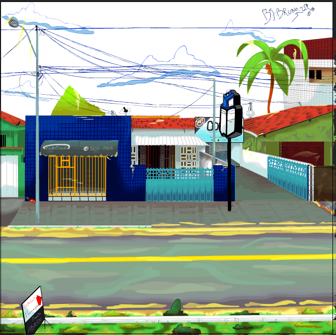BrunoWArts's tweet photo. Pessoal estou quase terminando, só queria dizer que esse desenho não é bem para representar o brasil e sim a minha infância. https://t.co/WkgwN2Noj8