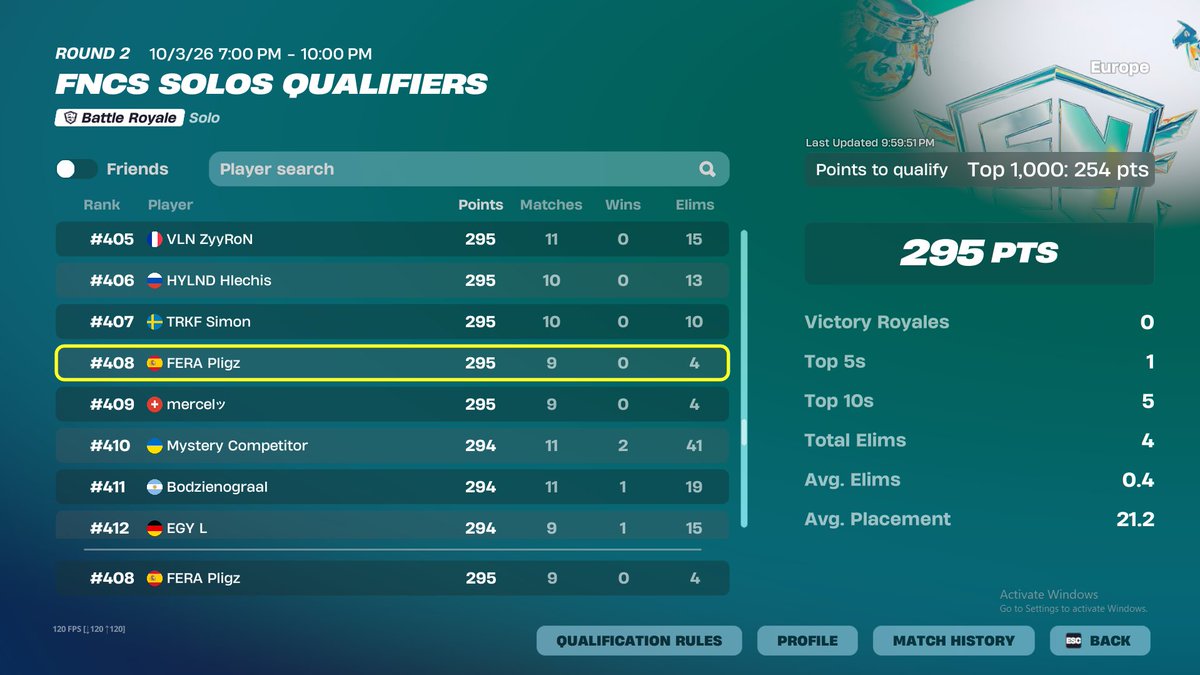 PligzFN's tweet photo. Qualed Solo FNCS Round 3 

@kha0rz @madelyncline https://t.co/AsBv7gRG3a