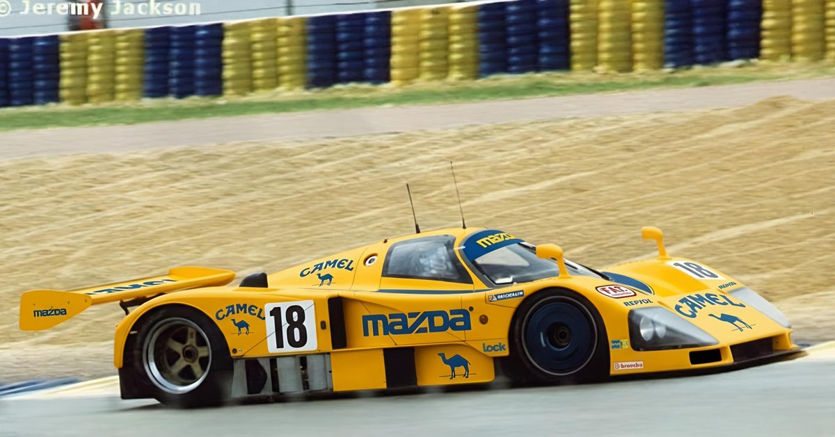 racing_culture's tweet photo. Let's get serious now!
What if the most beautiful prototype had the most beautiful livery?
What would the 787B look like with the Camel paint scheme?
💛😍
#787B #Mazda #Camel https://t.co/bwC2QNvTvE