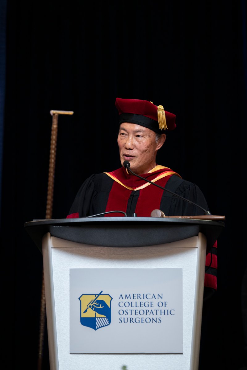 ACOSurgeons's tweet photo. 👏 Congratulations to Benjamin Lam, D.O., DFACOS, FACOS, FACS, on his induction as President of the American College of Osteopathic Surgeons!
 
For more than 25 years, Dr. Lam has combined clinical practice with a deep commitment to surgical education, mentorship, and organized medicine. His extensive service to ACOS and his contributions to osteopathic surgical education have helped strengthen the profession and support future generations of surgeons.
 
As he begins his term as President, Dr. Lam shared a simple message that reflects his approach to leadership and service:
 
“Don’t Just Do Well. Do Good ... As Well.”
 
We look forward to his leadership and vision as he guides the College into its next chapter and continues his commitment to excellence, service, and the advancement of osteopathic surgery.
 
Please join us in congratulating Dr. Lam on this important new role!
 
#ACOSACA2026 #LightingTheFire