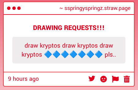 SpringySprings_'s tweet photo. i think u like kryptos but im not entirely sure, I could be wrong...... 

[[#gravityfalls]]

psst... send me drawing request gimmicks.. https://t.co/ikOToKJ1Hg https://t.co/HjffSZbDHV