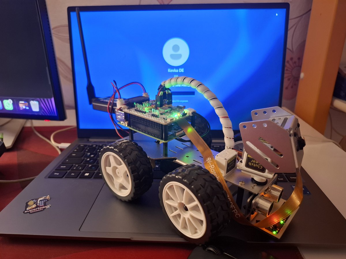 KEBNH123's tweet photo. Saturday night: teaching a robot car to get paid 🤖💸

Cooking @R0boPay with @yashh_btw for @colosseum. Our PiCar-X runs on @Staex_io for secure connectivity, @solana for escrow and @peaq for machine identity. It scans a QR, verifies the delivery and pays its owner.

#DePIN https://t.co/rCAkTkz0PW