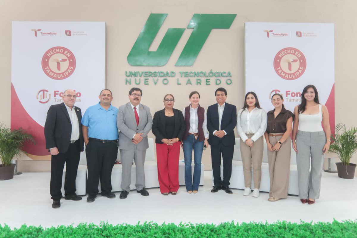 dominguez_migue's tweet photo. Impulsa Secretaría de Economía emprendimiento juvenil

— Ninfa Cantú Deándar dialogó con estudiantes de la UTN y presentó los programas de apoyo para emprendedores

Nuevo Laredo, Tamaulipas.( Octubre 03, de 2026).- La secretaria de Economía, Ninfa Cantú Deándar, agradeció al rector José Antonio Tovar Lara la invitación a la Universidad Tecnológica de Nuevo Laredo, donde dialogó con más de 400 estudiantes y presentó los programas estatales de apoyo al emprendimiento.

Estudiantes de Mecatrónica, Inteligencia Artificial, Mantenimiento Industrial, Mercadotecnia y Aduanas participaron con preguntas, compartieron inquietudes y expusieron proyectos que desarrollan como parte de su formación profesional.

Durante la charla, jóvenes emprendedores compartieron cómo, con el acompañamiento de la Secretaría de Economía, transformaron sus ideas en negocios y comenzaron a comercializar sus productos en tiendas departamentales. Sus experiencias despertaron el interés del alumnado por conocer las opciones para iniciar o fortalecer una empresa. 

Además, la dependencia instaló dos módulos informativos donde personal especializado orientó a las y los universitarios sobre Hecho en Tamaulipas, Fondo Tamaulipas y las alternativas de capacitación, financiamiento y vinculación con mercados nacionales e internacionales.

Cantú Deándar destacó que el talento, la creatividad y la innovación de la juventud son fortalezas para el desarrollo de Tamaulipas. “Desde el Gobierno del Estado, que encabeza el doctor Américo Villarreal Anaya, creemos en ustedes y queremos acompañarlos para que conviertan sus ideas en empresas exitosas”, expresó.

La secretaria invitó a las y los estudiantes a informarse sobre los financiamientos de Fondo Tamaulipas, que ofrecen tasas preferenciales, y las estrategias para promover productos locales y acercarlos a nuevos mercados, incluido el de Texas. 

“Quizá entre quienes hoy están aquí se encuentre la persona que construya la próxima gran empresa tamaulipeca. Ese sueño puede comenzar hoy, y nosotros queremos ser sus aliados para hacerlo realidad”, afirmó.

Por su ubicación estratégica y su actividad logística, Nuevo Laredo ofrece oportunidades para que los nuevos emprendimientos crezcan y vinculen sus productos con mercados nacionales e internacionales.

Con el liderazgo del gobernador Américo Villarreal Anaya, la Secretaría de Economía acerca sus programas a jóvenes, emprendedores y MiPyMEs para fortalecer sus proyectos y ampliar sus oportunidades de crecimiento, en beneficio de las familias tamaulipecas.