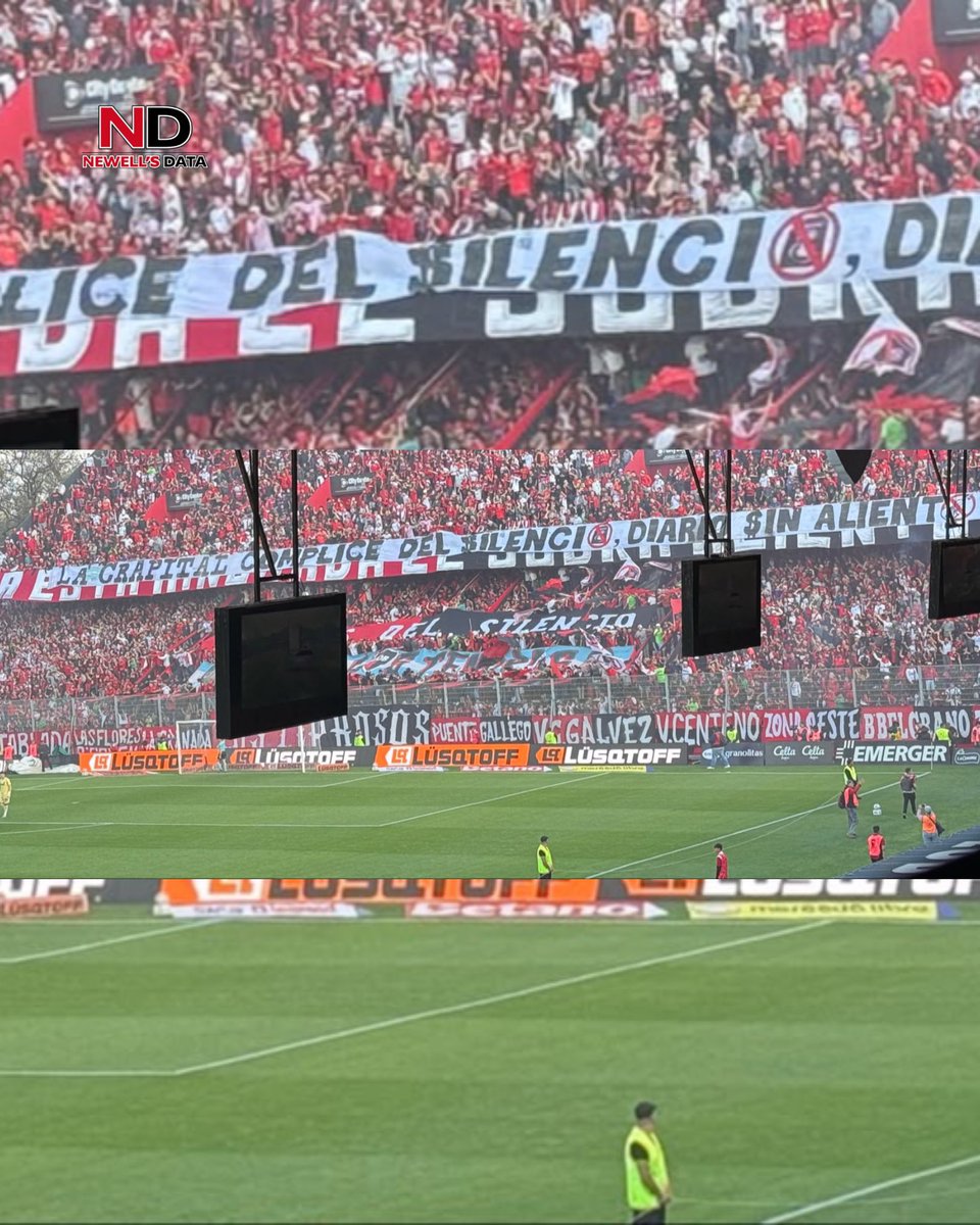 newells_data's tweet photo. “LACRAPITAL CÓMPLICE DEL SILENCIO, DIARIO SINALIENTO 🔇”

“CON LOS MILICOS TRANZASTE, ANTE EL PODER TE ARRODILLASTE”

👀 Algunos trapos que aparecieron en la previa de #Newells 🆚 #Lanús. https://t.co/B4JTpbMrmQ