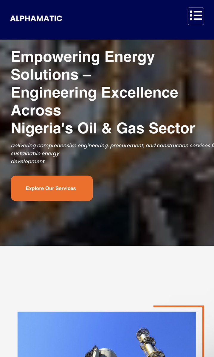 davy_tech's tweet photo. A company's website is often the first impression a potential client gets.

So I built this
A modern website for an energy company, designed to showcase their services, projects and capabilities clearly.
Check it out 
https://t.co/VVoB6TfOCC https://t.co/LtLFOswkAS