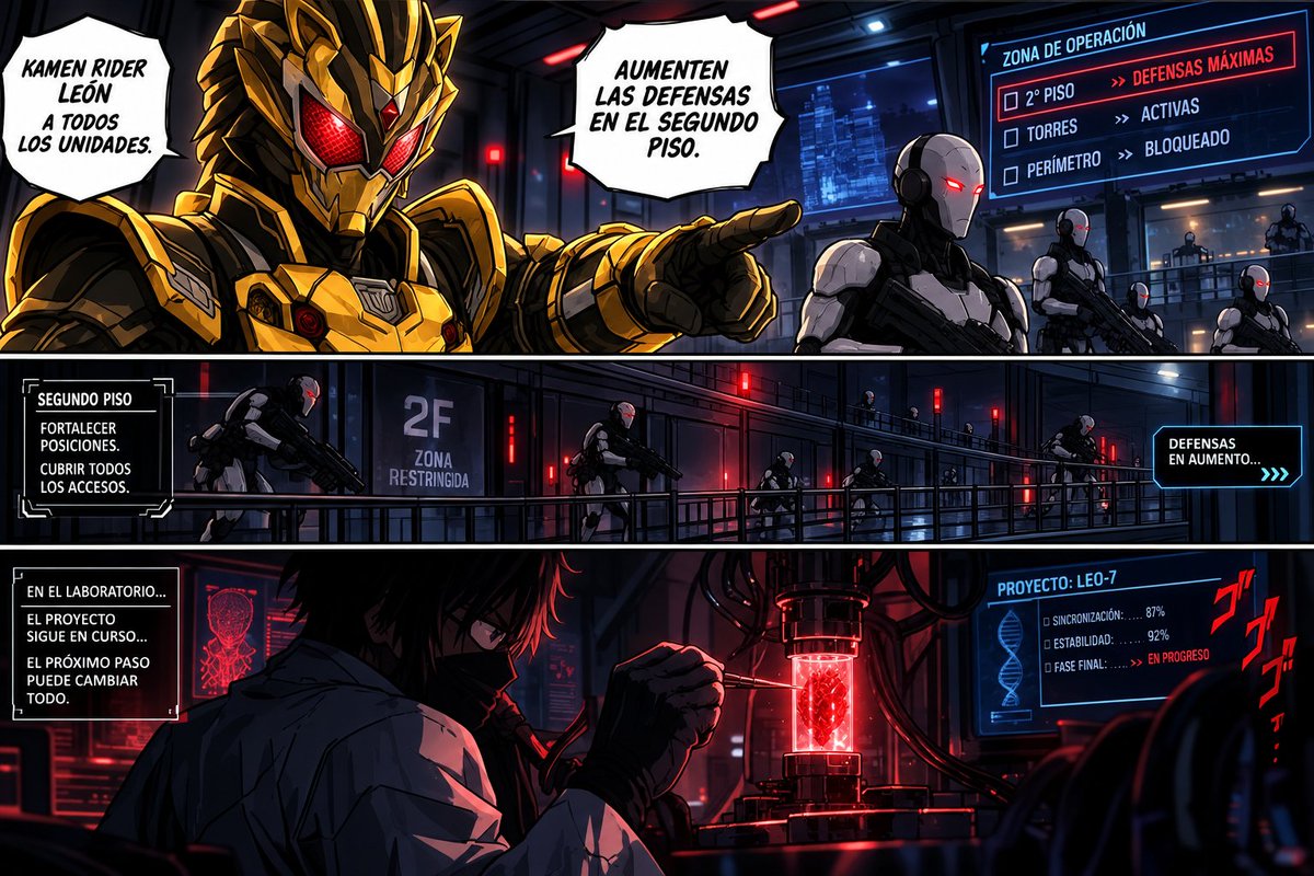 Isaacqz58's tweet photo. @180beron @Kai_CF_RP [ Mientras tanto en el segundo Piso ]

♌: TODOS A SUS POSICIONES LAS DEFENSAS AL 100%

-torretas y robots estarían preparados para esperar a los intrusos-

[ Aunque en el laboratorio del tercer piso alguien estaría tratando algo terrible]

🧪: Ineptos ya casi está listo.... https://t.co/SlErIJIYyp