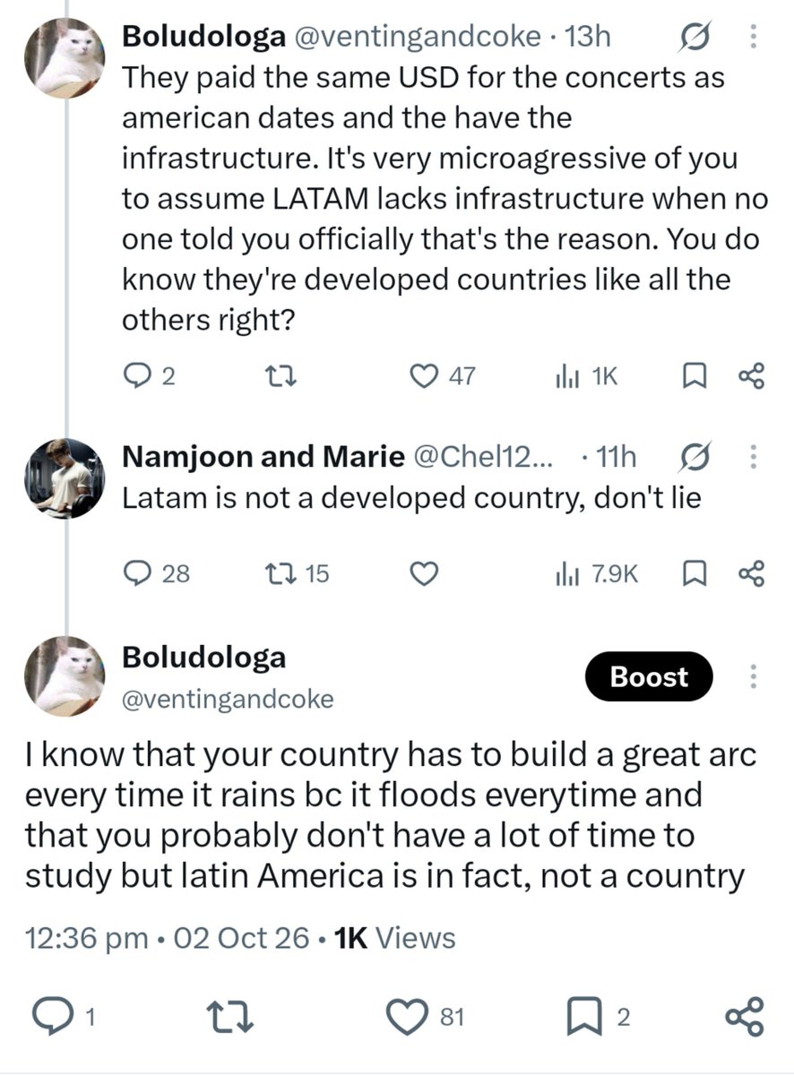 ventingandcoke's tweet photo. @Chel12068962 @Yoonginapuppy2 She deleted the tweet but I saved a screenshot. If you're gonna embarrass the entirety of Philippines at least apologize or own up to it https://t.co/qosrV7KG8A