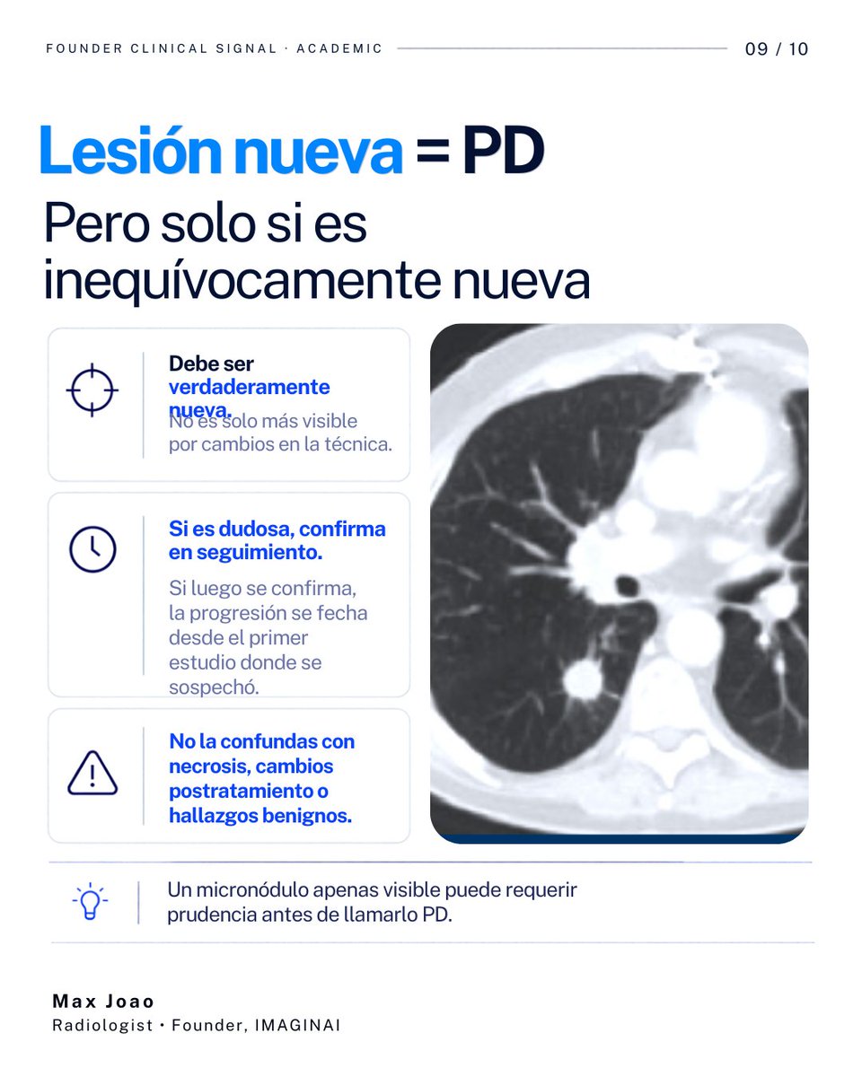 dr_maxjoao's tweet photo. Pero hay una pregunta que merece su propia entrega:
🔎 ¿Qué sucede cuando el tamaño tumoral no refleja toda la respuesta al tratamiento?
Porque conocer RECIST es importante. Comprender sus límites, también.
#Radiología #Imagenología #Oncología #RECIST11 #IMAGINAI https://t.co/HwhvWulcvD
