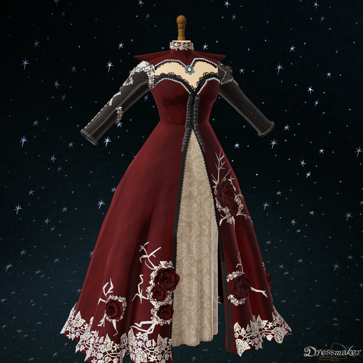 prowlerita's tweet photo. i did not do this dress justice omg i spent way too long on this https://t.co/uJTX9sK19Z
