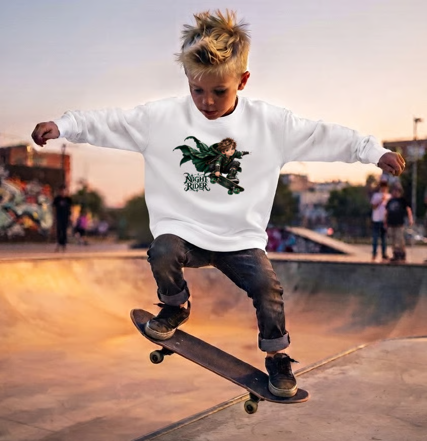 emilkova888's tweet photo. For active boys who love speed and extreme sports - a skater sweatshirt, available in white and grey, with the Night Rider design, ages 7-14. Order with free shipping from here: https://t.co/91SkBn5urg
#youthsweatshirt #skaterstyle #kinderkleidung #jugendmode #odziezdziecieca https://t.co/KqyZ73v5Eq