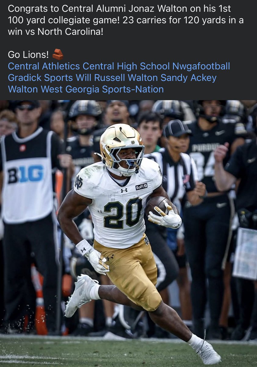 LIONSTRONGFB's tweet photo. Congrats @JonazWalton! Keep Pounding! https://t.co/QyQkLcNcu6