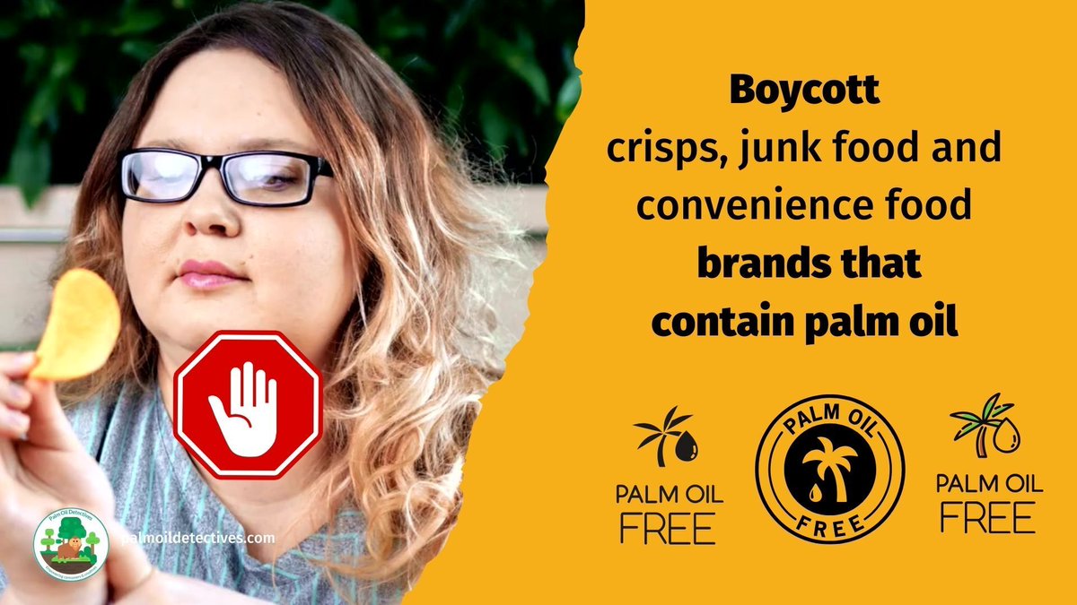 PalmOilDetect's tweet photo. The biggest lie you were never told: “Sustainable” #RSPO #PalmOil stops #deforestation. It doesn’t! So avoid #snacks by #Mars #Kelloggs #Nestle all the big brands. Instead buy #PalmOilFree snack #food. Learn more 🌴🩸🤯🧐⛔️ #BoycottPalmOil https://t.co/3hiTVGfbN3 https://t.co/MkfiXZPk5n