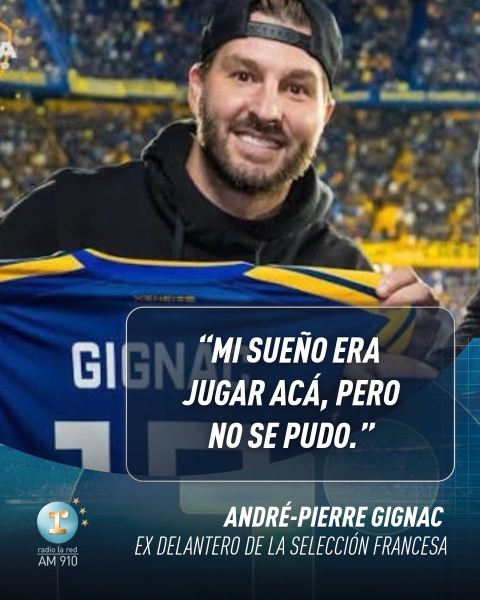 radiolared's tweet photo. GIGNAC CUMPLIÓ EL SUEÑO DE CONOCER LA BOMBONERA 💙💛

💬 “Desde chiquito en Marsella siempre teníamos la bandera de Boca y Argentina en el estadio. Mi sueño era jugar acá, pero no se pudo”. https://t.co/4Lx4CDb9aB