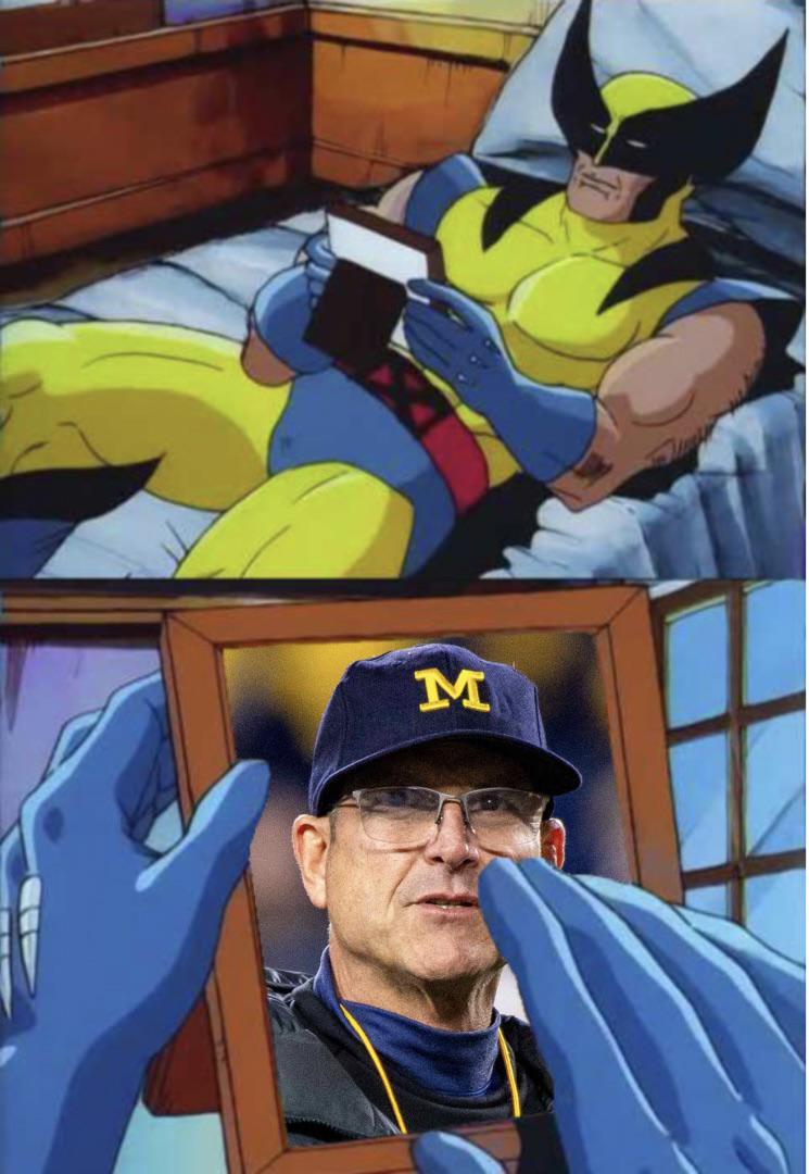 CSOonX's tweet photo. How funny would it be if Michigan just rehired Jim Harbaugh even with the 10-year show cause penalty? https://t.co/VNrM0mDEh0
