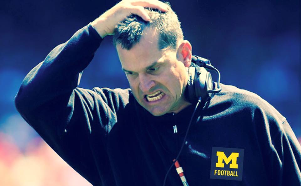 JoeReynoldsAH2's tweet photo. Coach Harbaugh after watching this game! ๐
#MyCoach https://t.co/aPfDG2pha3
