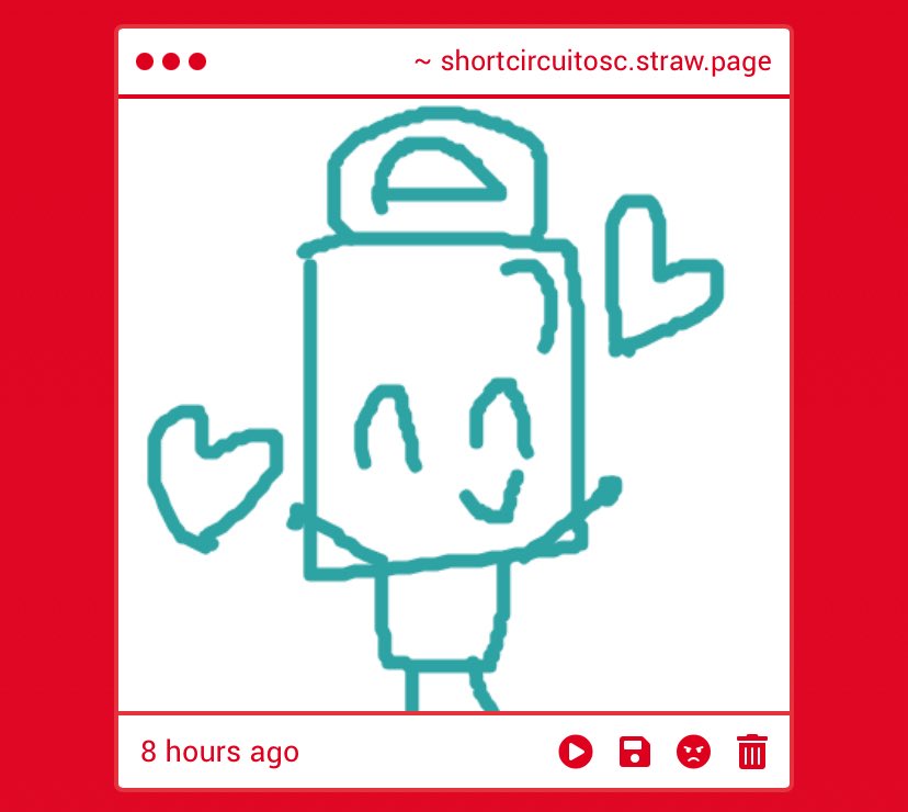 SHORTCIRCUITOSC's tweet photo. AWWW EM!!! HI ILYT!! <33 -💙 https://t.co/feJ571NYK1