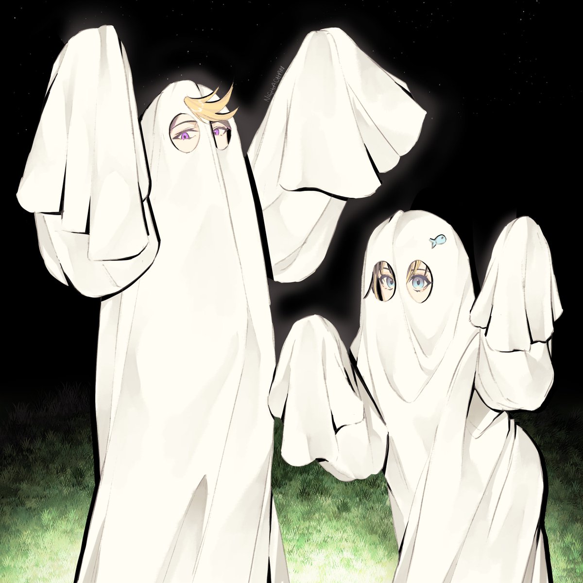 NightaChan's tweet photo. #Nijitober26 #PetraArt #YaminoArt 
Day 3: Ghost. https://t.co/mlBsCbvmxJ