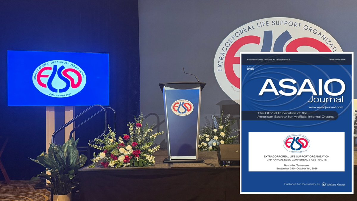 ELSOOrg's tweet photo. The @asaiojournal Special Issue including #ELSO2026 conference abstracts is out!
🫀 Adult cardiac
🫁 Adult respiratory/non cardiac
🔬 Basic science
📦 Circuit/equipment 
🍼 Neonatal
🧸 Pediatric cardiac &amp; non cardiac
📋 Program development
🚑 Transport

📘 https://t.co/9U7j0AUN2o https://t.co/YhOVuLlgsw