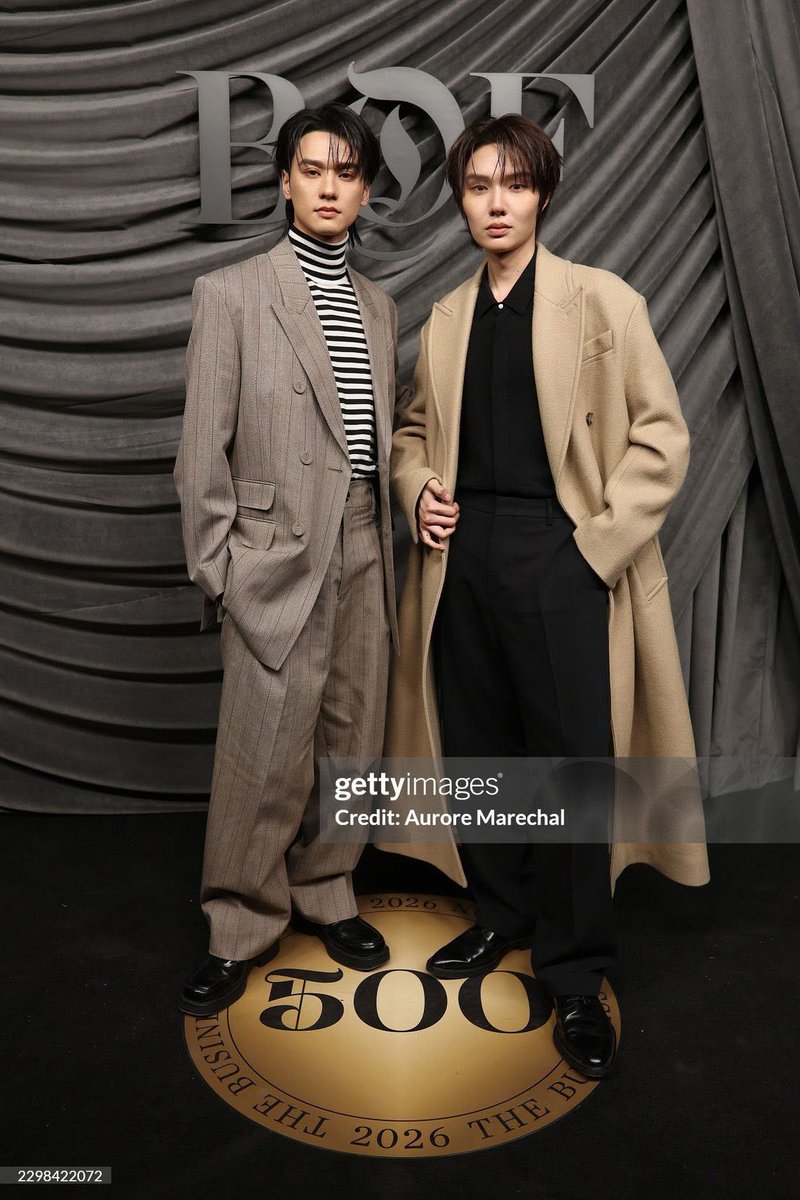 TheePopCore's tweet photo. KengNamping shine in their dazzling looks at the BoF 500 Gala tonight. https://t.co/5frPYj9SXb