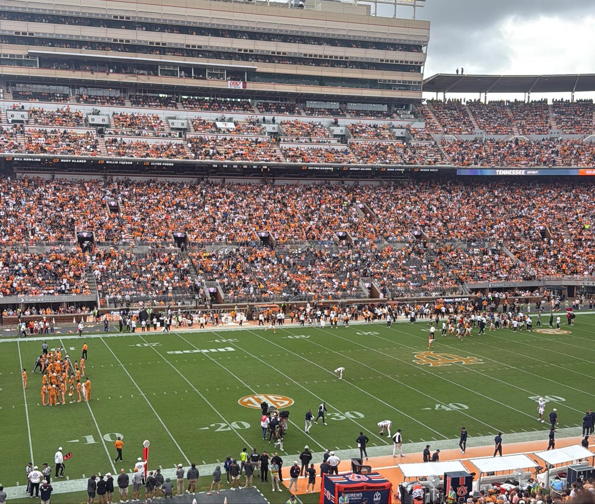 TheoThompson's tweet photo. Nice showing from our club seat holders. #fuckdannywhite https://t.co/8OSaSNb1WJ