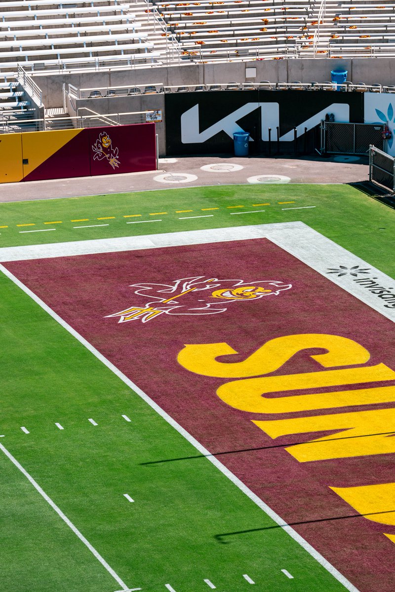 ASUFootball's tweet photo. The stage is ready 🏟️ https://t.co/G01iWQNC6x