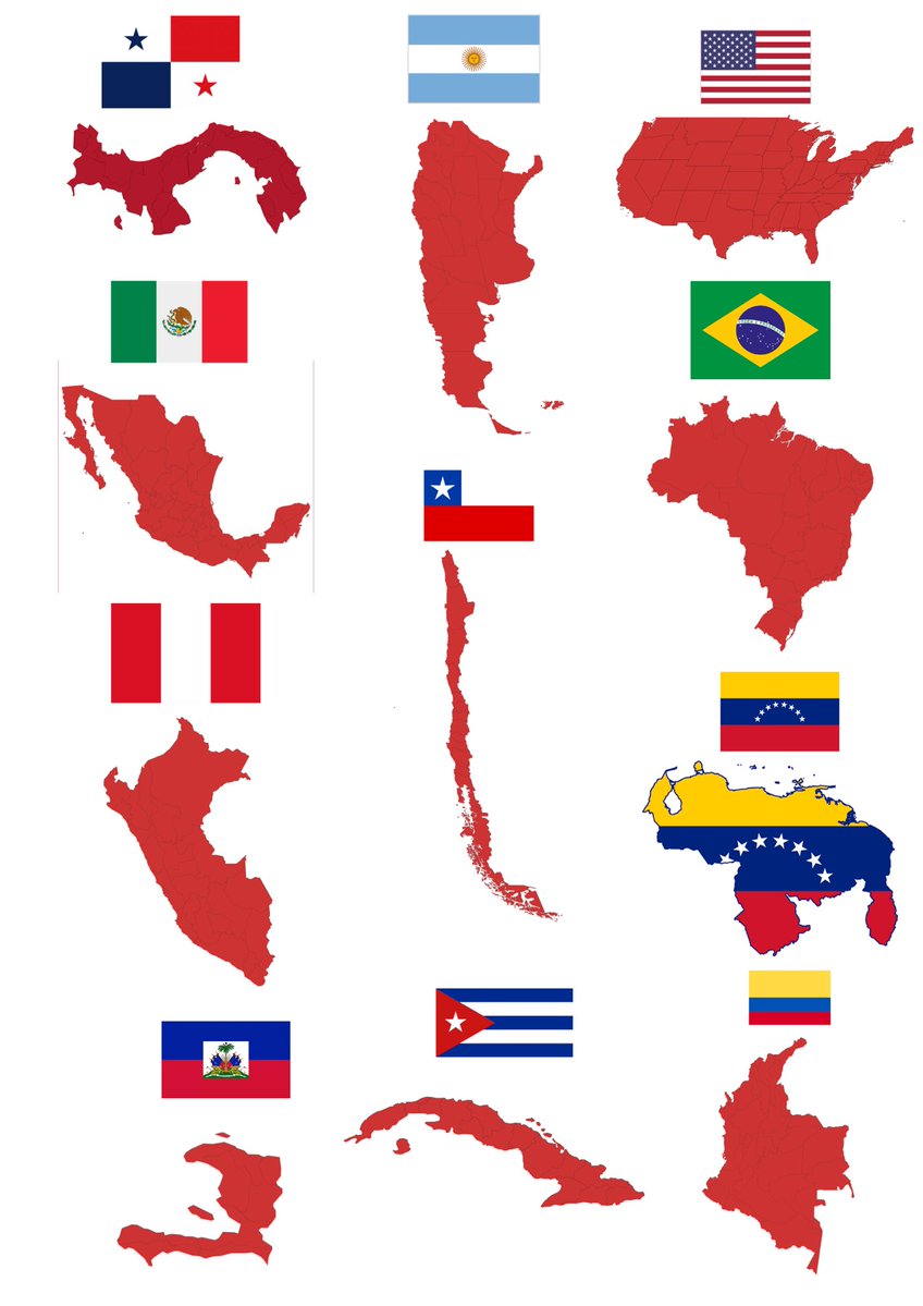 Maps_Pty's tweet photo. ¿Cuál país te parece que tiene la mejor forma? 🗺️ https://t.co/6FWO8SHqI2