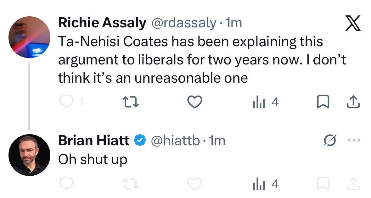 rdassaly's tweet photo. Got blocked by the Rolling Stone guy for pointing out that one of America’s most influential public intellectuals has articulated a reasonable explanation for why many people did not vote for Kamala Harris because of her complicity in genocide. https://t.co/G1eaiy3dHw